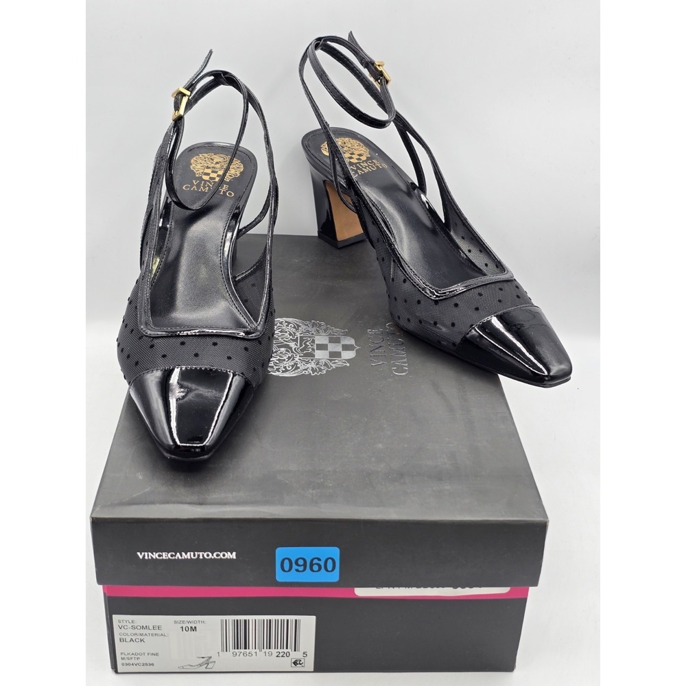 Vince Camuto Women's Somlee High Heels‎ Black Sz 10 M